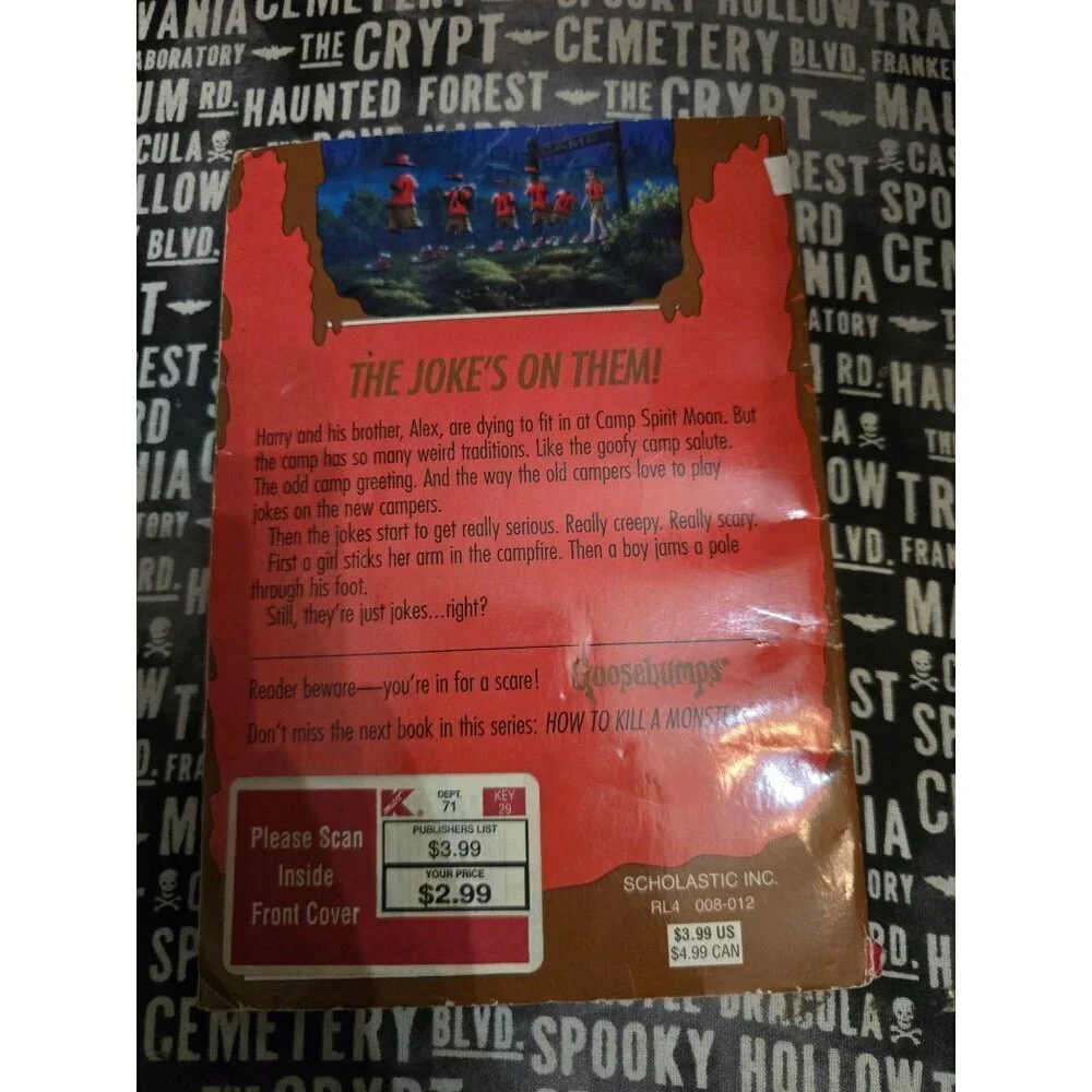 Goosebumps #45 Ghost Camp by R.L. Stine Vintage Horror Paperback Book